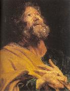 Dyck, Anthony van The Penitent Apostle Peter Sweden oil painting artist